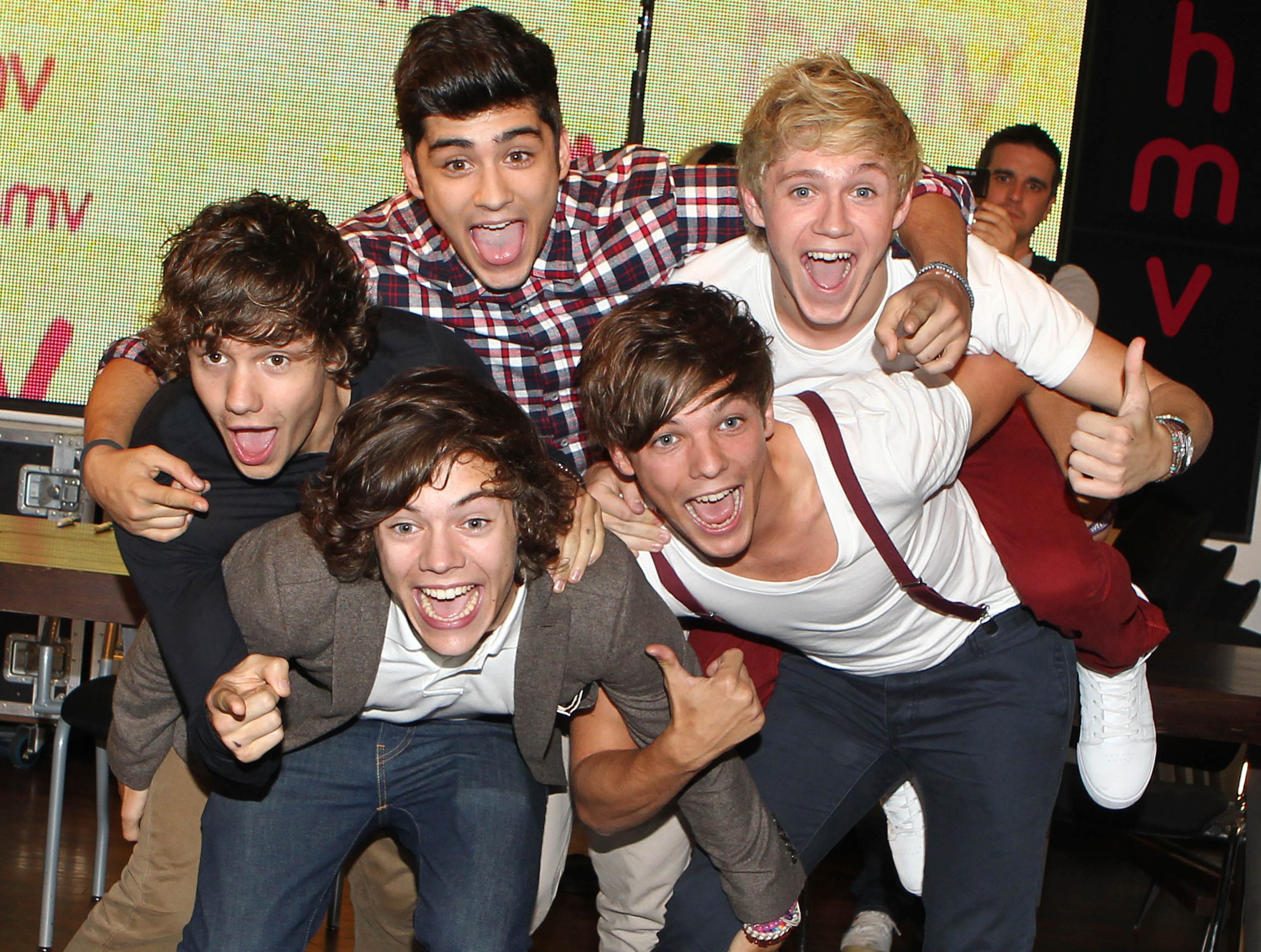 One Direction stars Niall Horan, Harry Styles, Liam Payne, Zayn Malik and Louis Tomlinson