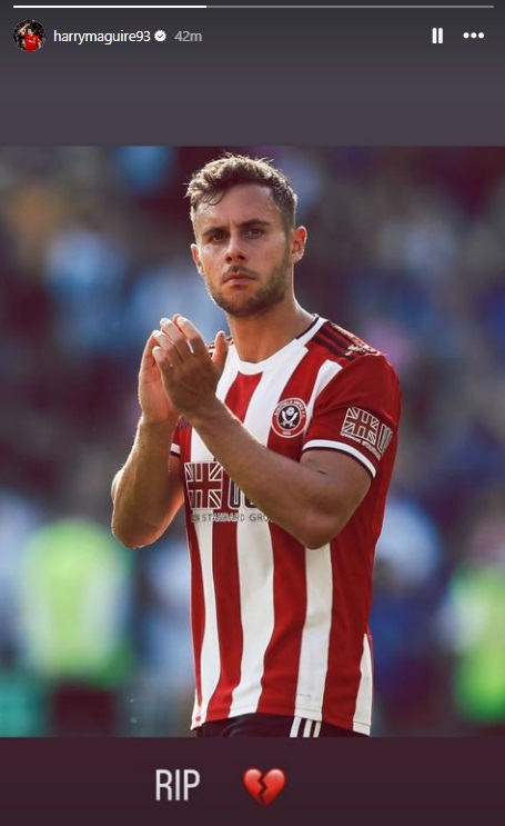 Harry Maguire paid tribute to George Baldock