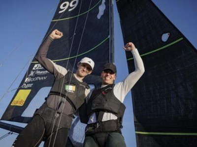 Ireland’s Robert Dickson and Sean Waddilove. Ireland’s Robert Dickson and Sean Waddilove.