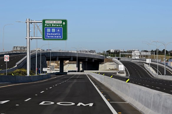 The final stage of the Sydney Gateway motorway project opened to motorists early last month.