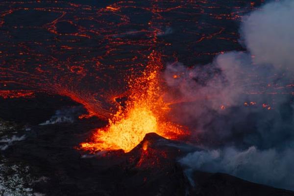 冰岛火山照片库