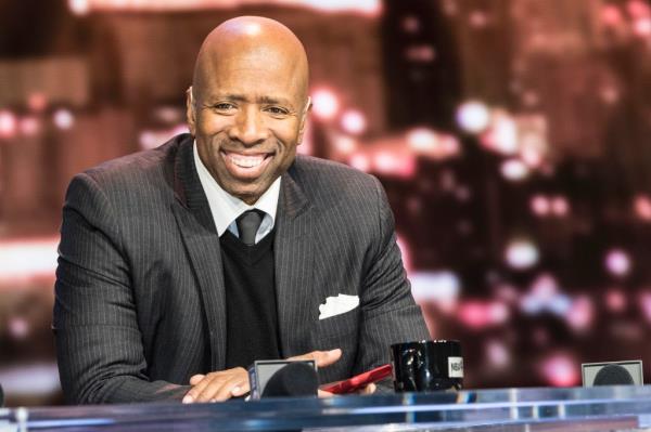 Kenny Smith pictured during a special live NBA on TNT Telecast at CES 2018 in Las Vegas, Nevada on January 11, 2018.
