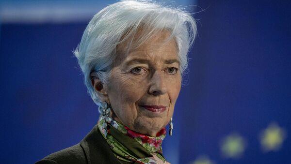 ECB president Christine Lagarde has pushed back at suggestions of a rate cut early next year. Picture: Michael Probst/AP