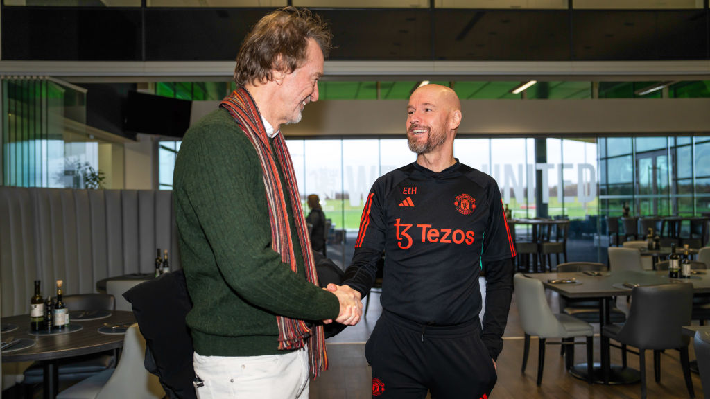 Sir Jim Ratcliffe visits Erik ten Hag at Manchester United's Carrington Training Complex