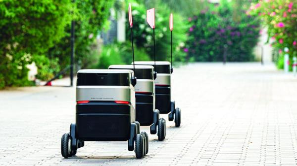 3 robots to deliver products in the sustainable city of Dubai