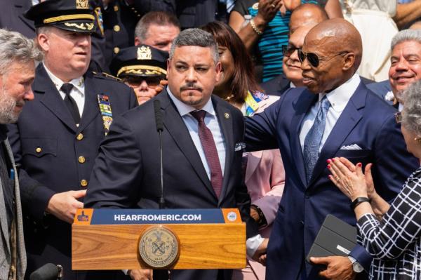 Caban was picked by Mayor Eric Adams to lead the NYPD last year.