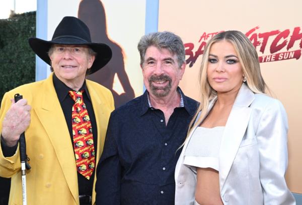 Douglas Schwartz, Michael Berk and Carmen Electra at the "Baywatch" docuseries premiere