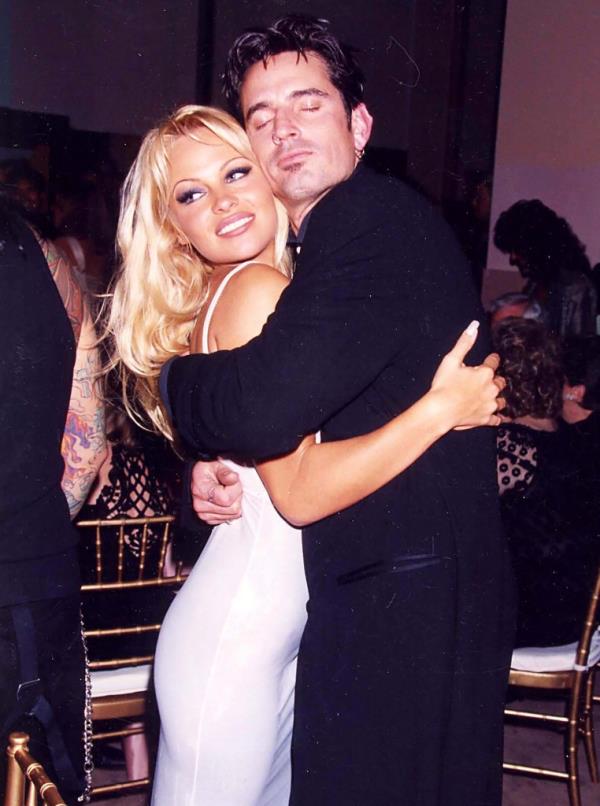 Pam Anderson and Tommy Lee at the 1995 Grammy Awards