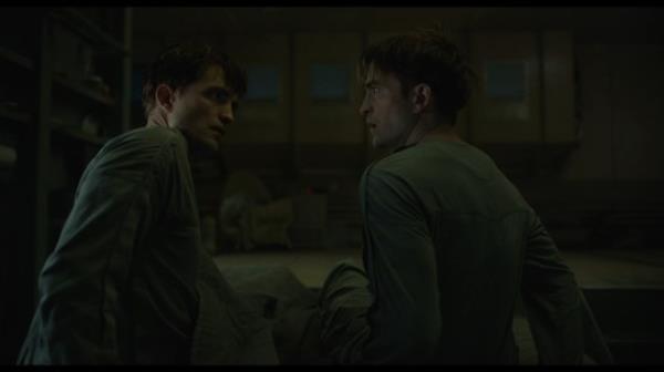 Two versions of Robert Pattinson in Mickey 17
