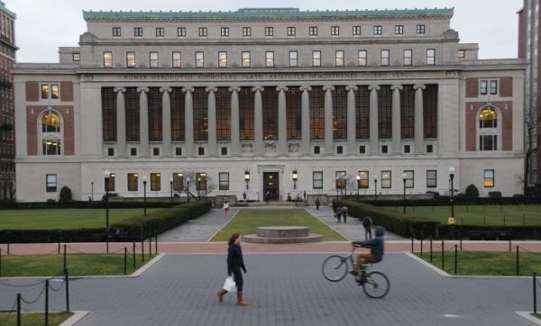 The attack took place outside Butler Library on Columbia's campus on Wednesday evening.