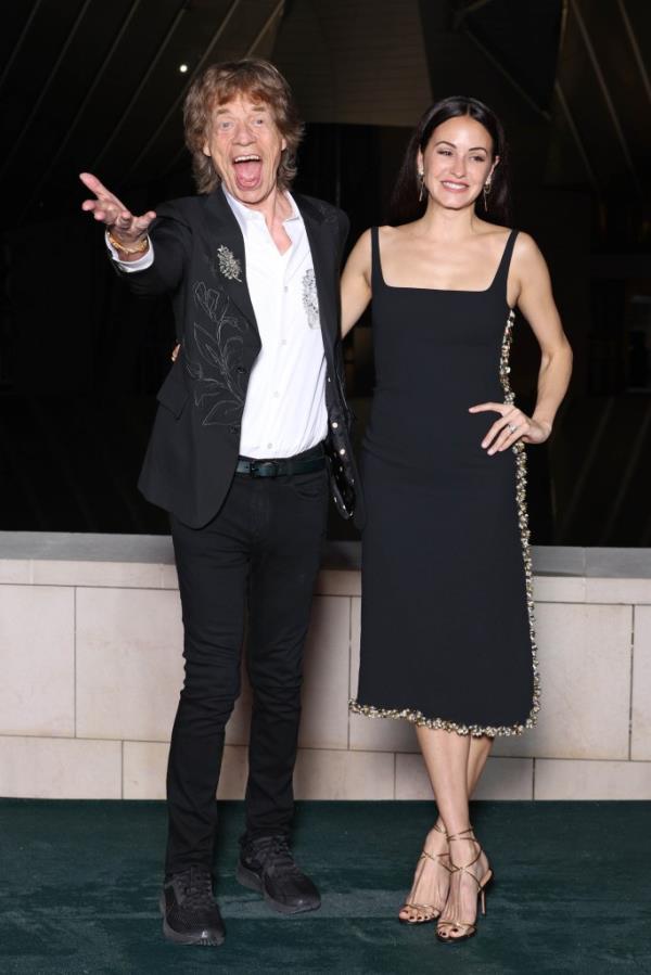Mick Jagger and Melanie Hamrick at the 2024 Paris Olympics