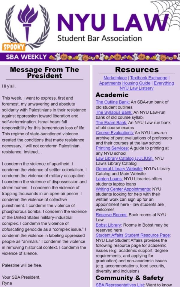 Ryna Workman's controversial Tuesday newsletter post