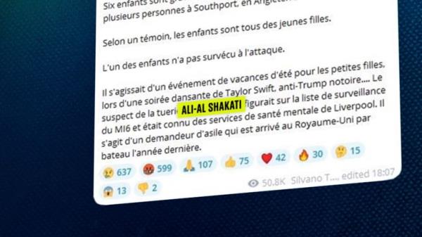 Silvano Trotta's post spread misinformation about the Southport suspect's name.
