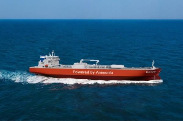 HD　KSOE　builds　world’s　first　mid-size　ammonia-fueled　vessel