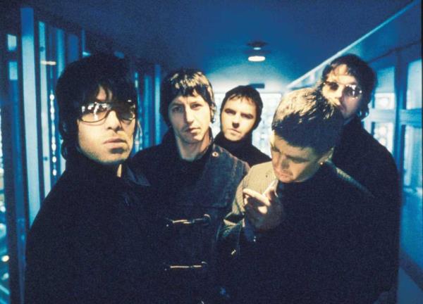 The Gallagher brothers in Tokyo in Sept. 1994