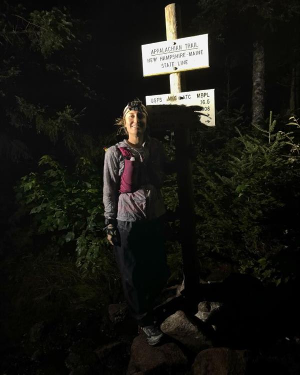Tara Dower (pictured here) ran the Appalachian Trail in 40 days, beating the fastest known time by roughly 13 hours.