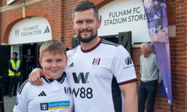 Alexander and his dad James.