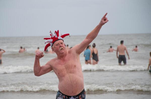 Risteard Mulcahy from Youghal enjoying his time at the recent Christmas Day Swim on the Front Strand in Youghal. Picture: Howard Crowdy Risteard Mulcahy from Youghal enjoying his time at the recent Christmas Day Swim on the Front Strand in Youghal. Picture: Howard Crowdy