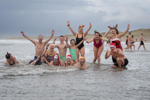 Over 500 swimmers turned out at Banna Beach in Kerry this morning. Picture: David Walsh Over 500 swimmers turned out at Banna Beach in Kerry this morning. Picture: David Walsh