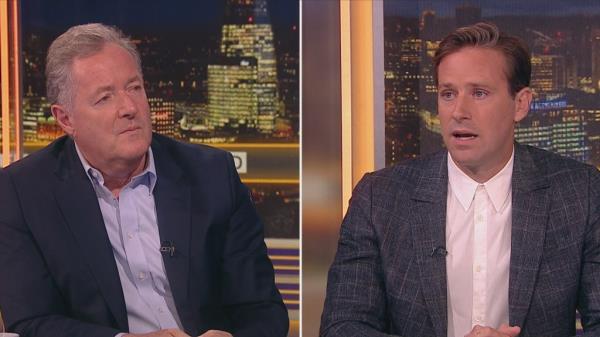 Armie Hammer on Piers Morgan's show.