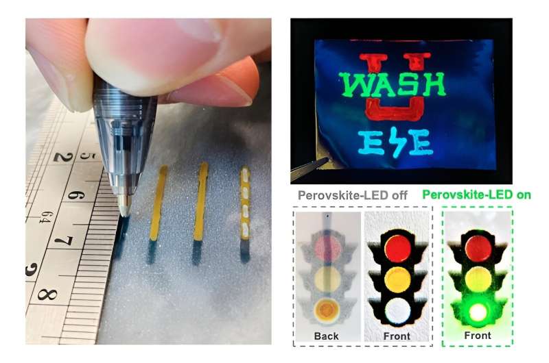 Simple ballpoint pen can write custom LEDs