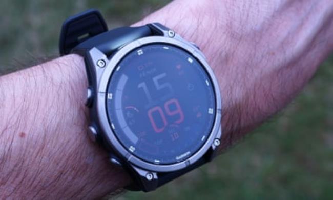 The torch in the top of the Garmin Fenix 8.