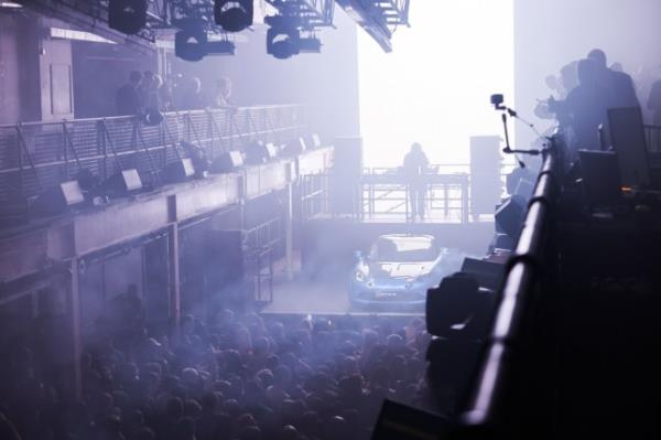 A DJ is seen performing at Printworks 