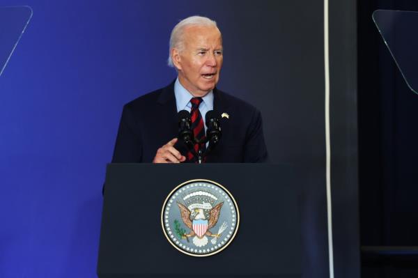 President Joe Biden speaks during an event with world leaders on September 25, 2024 in New York City.