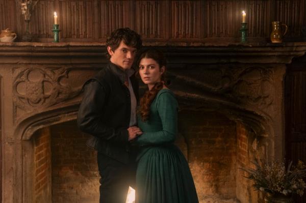 Edward Bluemel with Emily Bader. 