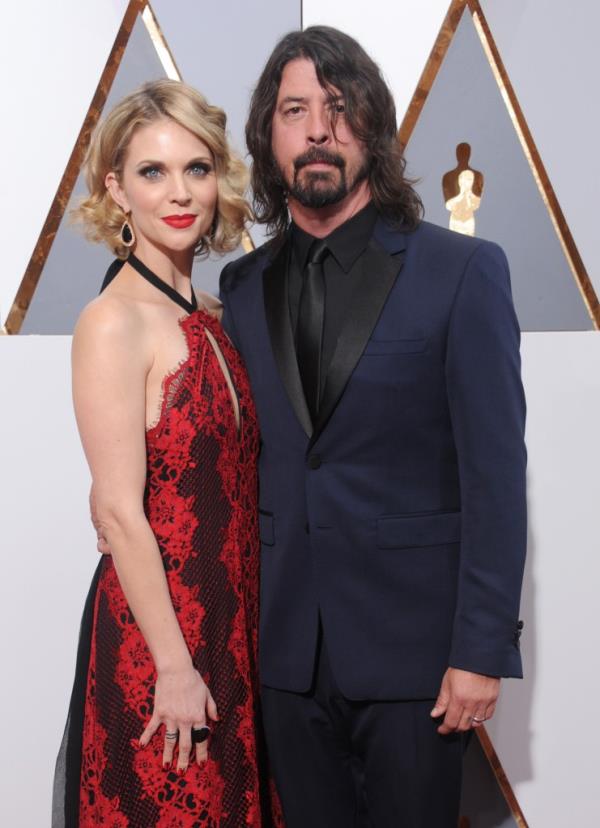 Dave Grohl and wife.