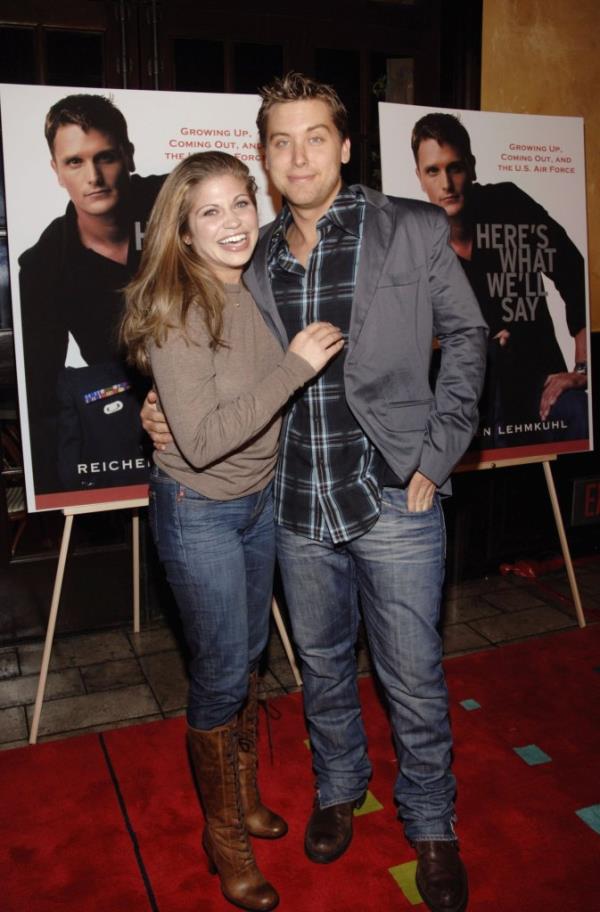 Danielle Fishel and Lance Bass in 2006