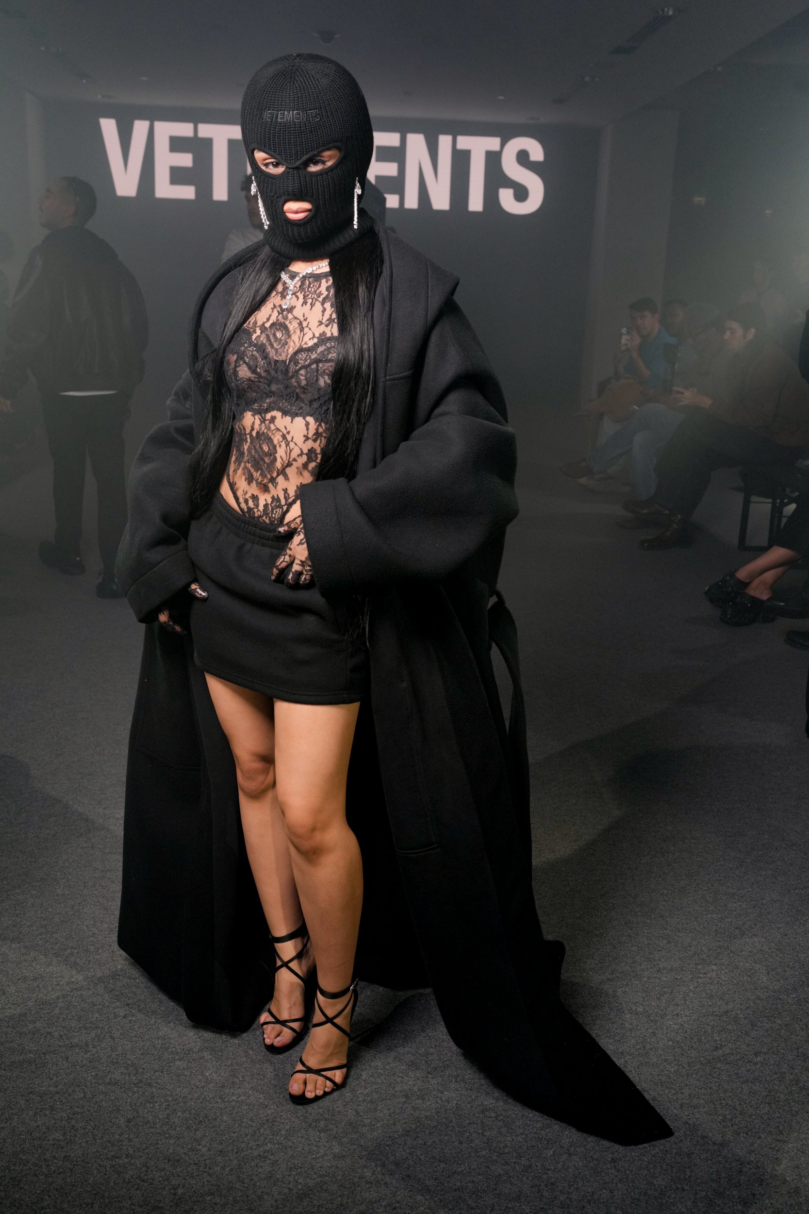 Camila Cabello poses at Vetements RTW Spring 2025 show