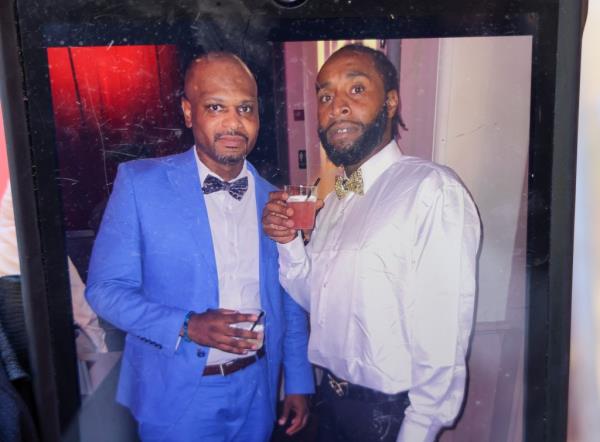 Rahsaun Williams, 39 and his brother Charles Williams, 47 pose in this family photo taken at a wedding a few months ago.