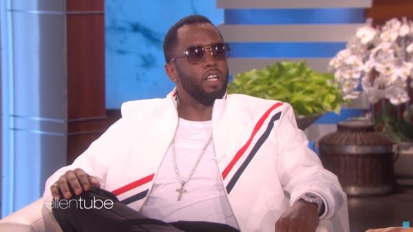 Diddy talking to Ellen DeGeneres