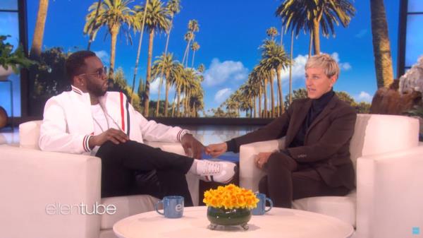 Ellen DeGeneres interviewing Diddy