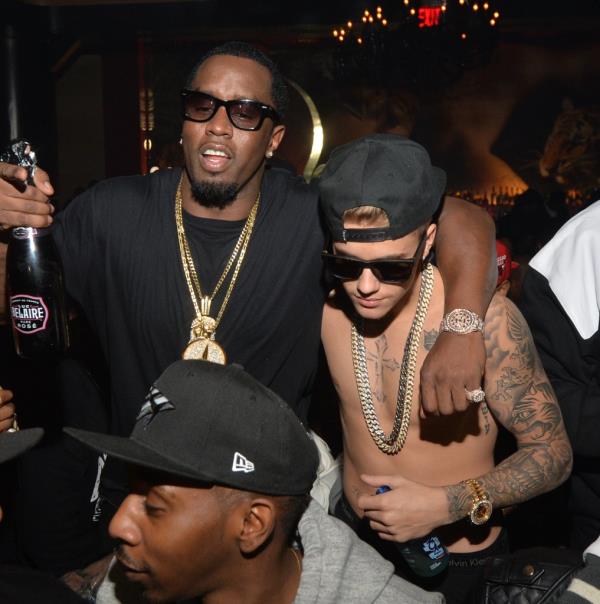Diddy with Justin Bieber in Atlanta in 2014