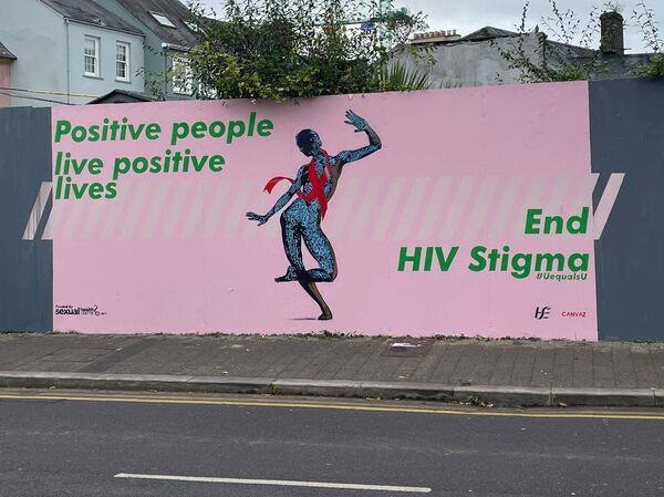 To mark World AIDS Day in 2021, Cork's Sexual Health Centre launched ‘End HIV Stigma’, a collaborative community project in partnership with ACT UP and Positive Cork - including this mural on Grattan Street, shining a light on the stigma attached to HIV (human immunodeficiency virus). To mark World AIDS Day in 2021, Cork's Sexual Health Centre launched ‘End HIV Stigma’, a collaborative community project in partnership with ACT UP and Positive Cork - including this mural on Grattan Street, shining a light on the stigma attached to HIV (human immunodeficiency virus).