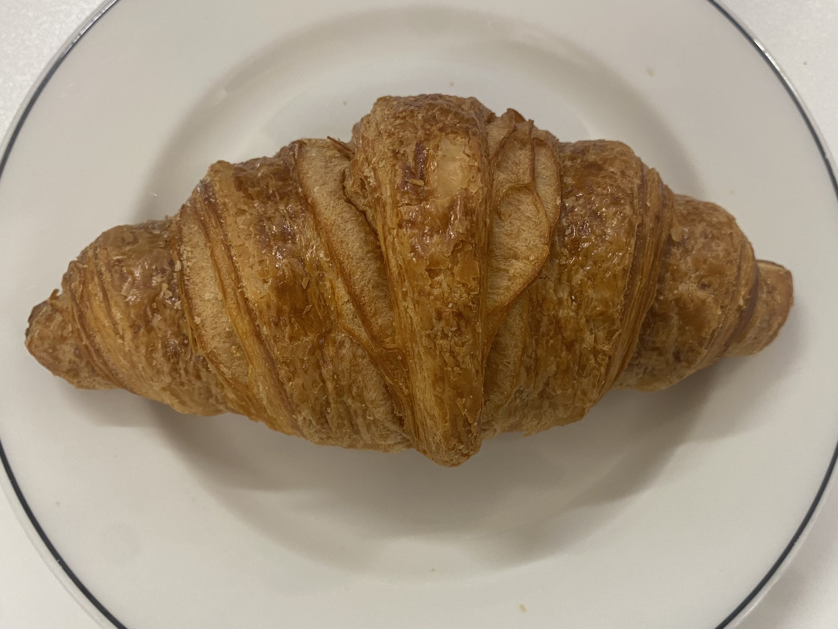 A freshly baked croissant from Co-op