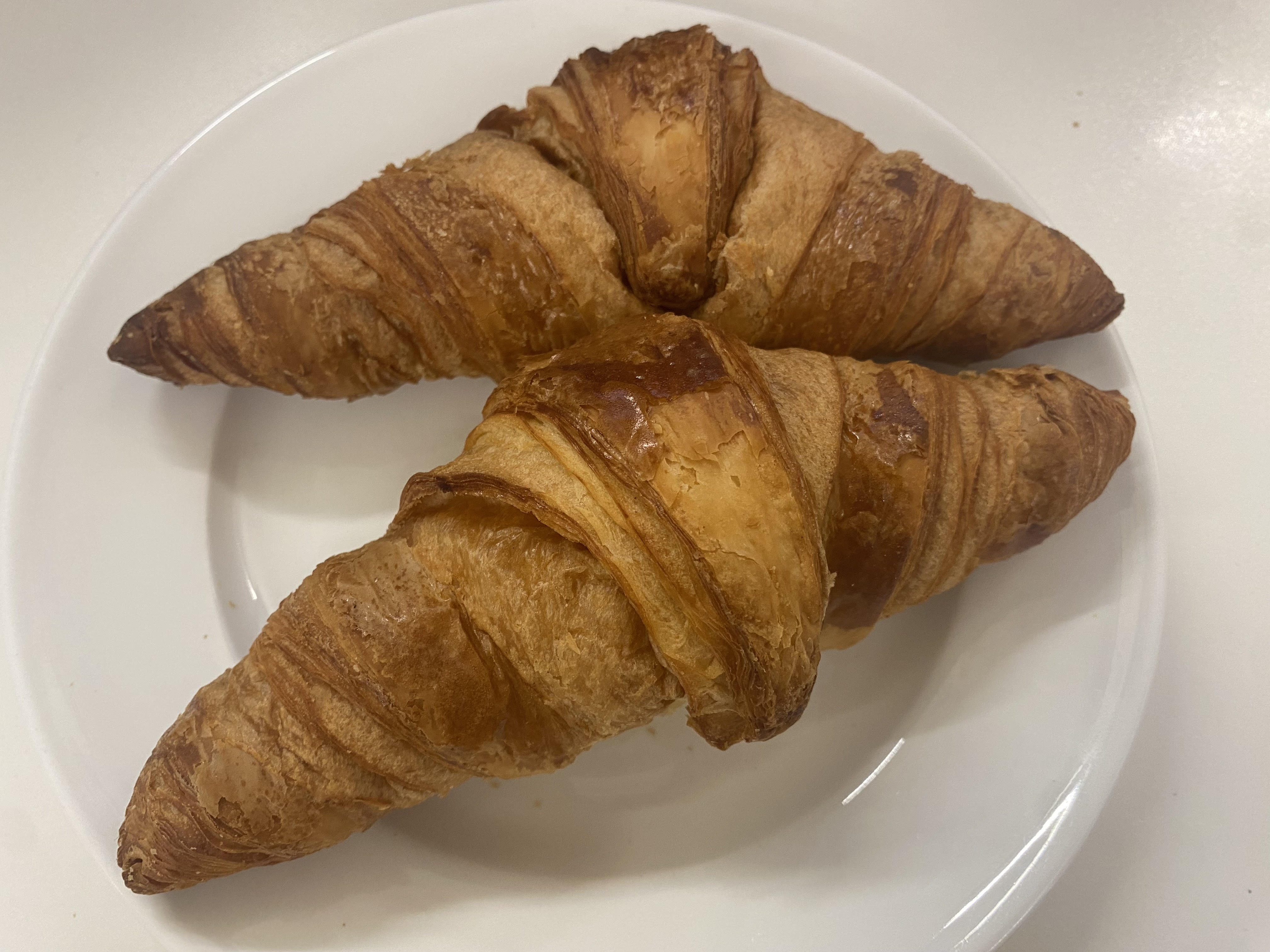 Freshly baked croissants from Waitrose