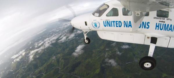 An UNHAS plane flies over cyclone-damaged eastern Madagascar. (file) An UNHAS plane flies over cyclone-damaged eastern Madagascar. (file)