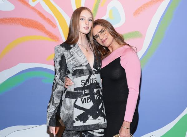 Brooke Shields and Grier Hammond Henchy posing for a picture at the 2024 TriBeCa Ball in New York City