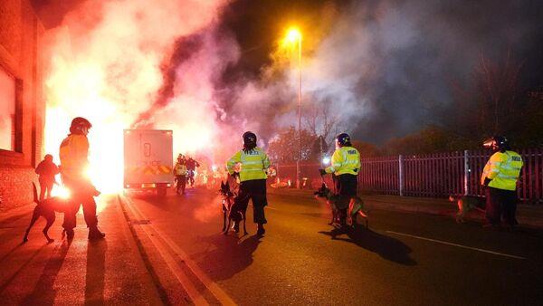 Police charge more than 40 away fans after major disorder outside Villa Park