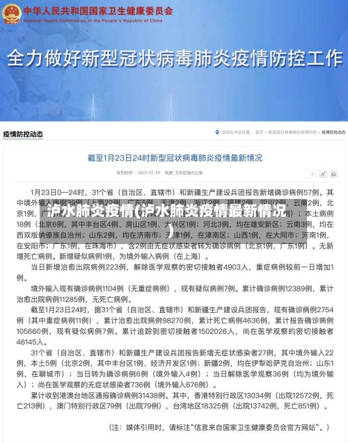 泸水肺炎疫情(泸水肺炎疫情最新情况)-第3张图片