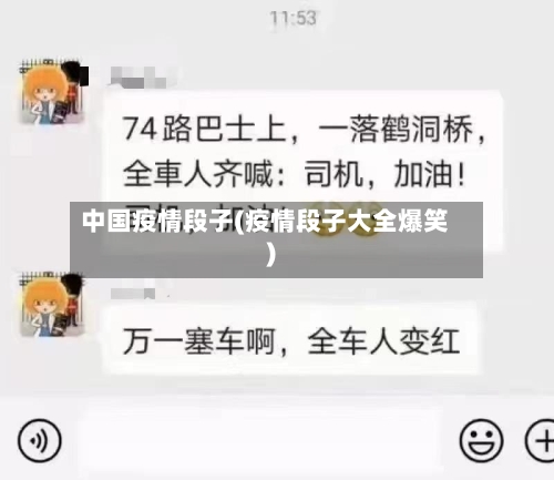 中国疫情段子(疫情段子大全爆笑)-第3张图片
