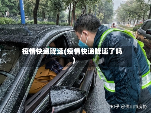 疫情快递降速(疫情快递降速了吗)