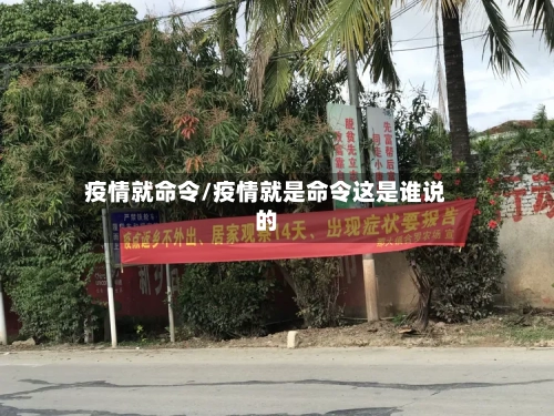 疫情就命令/疫情就是命令这是谁说的-第2张图片