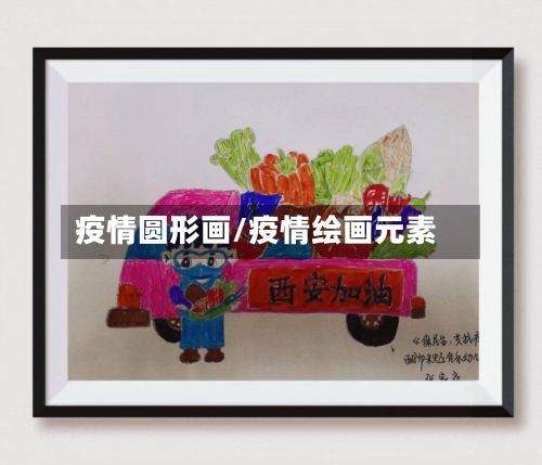 疫情圆形画/疫情绘画元素-第2张图片