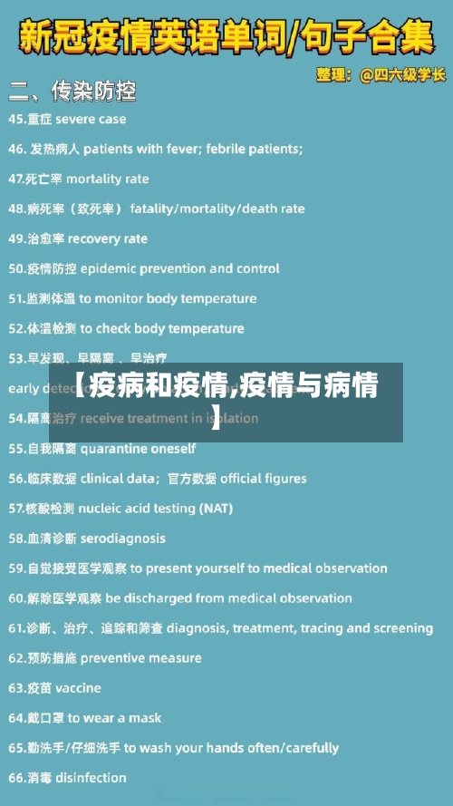 【疫病和疫情,疫情与病情】