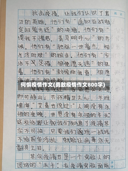 何惧疫情作文(勇敢疫情作文800字)-第2张图片