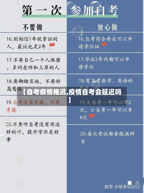 【自考疫情推迟,疫情自考会延迟吗】-第2张图片
